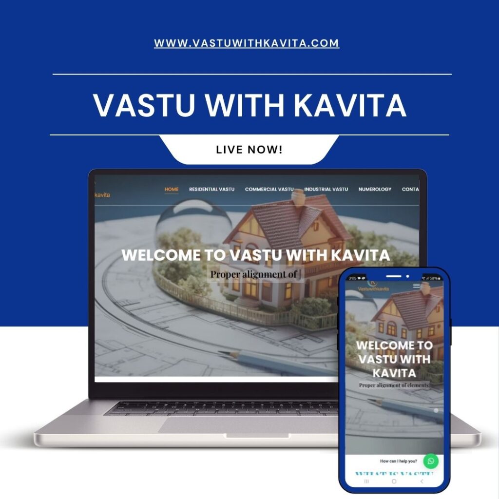 WEBSITE DEVLOPMENTFOR  VASTUWITHKAVITA BY DMARKSOLUTIONS